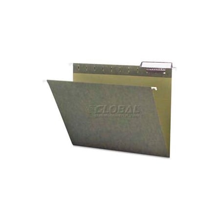 Smead Smead Hanging Folders, 1/3 Tab, 11 Point Stock, Letter, Green, 25/Box 64035